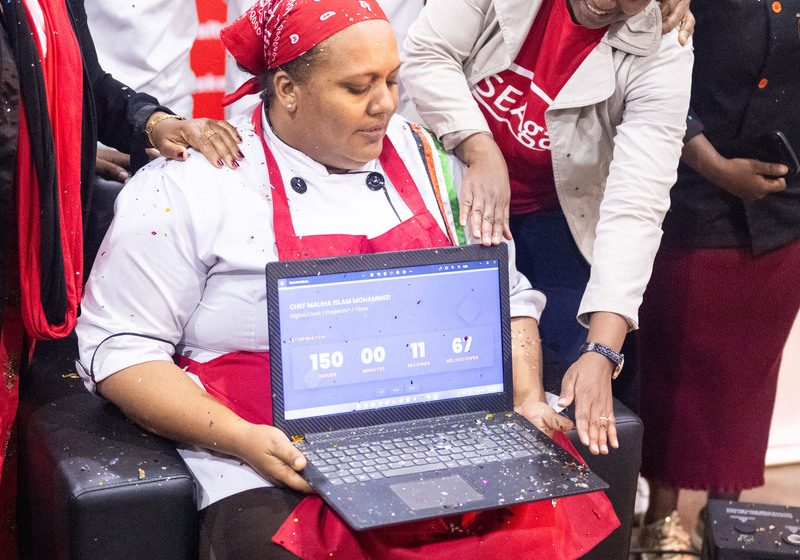  Kenyan Chef Maliha Sets New Guinness World Record For Longest Solo Cooking Session